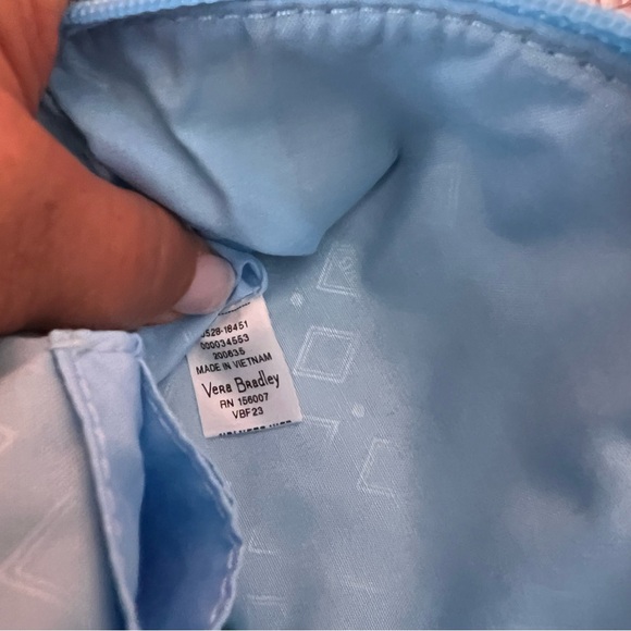 NWT Vera Bradley RFID All Day Simple Blue Beach Print Wristlet - Picture 8 of 11